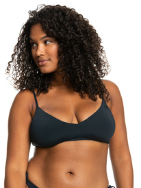 3 Womens Beach Classics Separate Athletic Bikini Top Black ERJX304065 Roxy