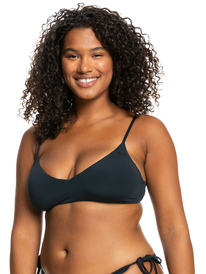 4 Womens Beach Classics Separate Athletic Bikini Top Black ERJX304065 Roxy