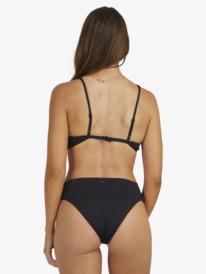 1 Solid Beach Classics Elongated Triangle Bikini Top  ERJX304208 Roxy