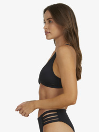 2 Solid Beach Classics Elongated Triangle Bikini Top  ERJX304208 Roxy