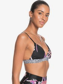 2 POP Surf Fixed Tri Bikini Top Multicolor ERJX304246 Roxy
