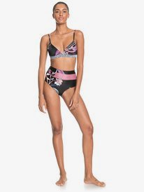 5 POP Surf Fixed Tri Bikini Top Multicolor ERJX304246 Roxy