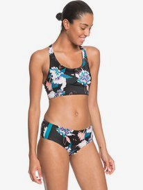 1 Roxy Fitness Bra Bikini Top Black ERJX304261 Roxy