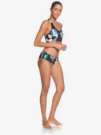 3 Roxy Fitness Bra Bikini Top Black ERJX304261 Roxy
