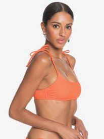 3 Palm Shadow Bralette Bikini Top Orange ERJX304293 Roxy