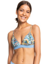 ROXY x LIBERTY Marine Bloom Triangle Bikini Top | Roxy