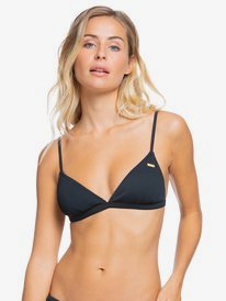 roxy, Womens Mind Of Freedom Separate Fixed Tri Bikini Top, ANTHRACITE (kvj0) Mind Of Freedom 2021 - Fixed Tri Bikini Top for Women ERJX304402