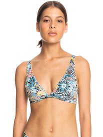 Marine Bloom - Elongated Tri Bikini Top for Women  ERJX304474
