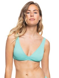 0 Mind Of Freedom Elongated Triangle Bikini Top Green ERJX304554 Roxy