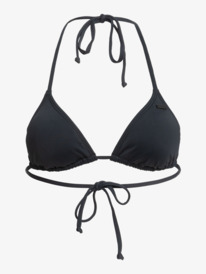 7 Womens Beach Classics Tiki Tri Bikini Top Black ERJX304591 Roxy
