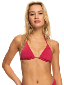 0 Beach Classics Tiki Triangle Bikini Top Pink ERJX304591 Roxy