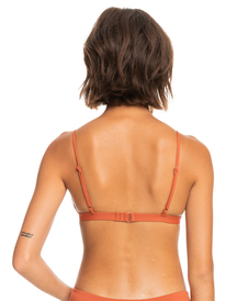 4 Beach Classics Triangle Bikini Top Brown ERJX304595 Roxy