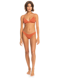 3 Beach Classics Triangle Bikini Top Brown ERJX304595 Roxy