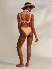 2 Beach Classics - Haut de bikini triangle allongé pour Femme Rose ERJX304598 Roxy