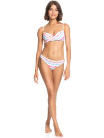 2 Island In The Sun Wrap Bralette Bikini Top Yellow ERJX304605 Roxy