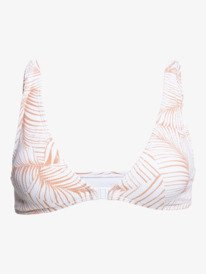 3 Palm Tree Dreams Elongated Triangle Bikini Top Brown ERJX304617 Roxy