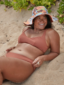 3 Roxy Love The Sun Ray - BH-Bikinioberteil für Körbchengröße D für Frauen Braun ERJX304645 Roxy