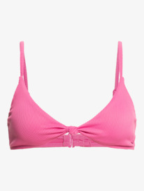 8 Roxy Love The Surf Knot Triangle Bikini Top Pink ERJX304646 Roxy