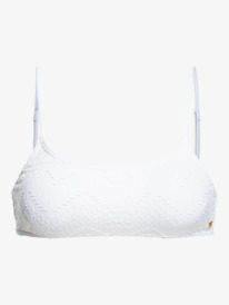 4 Quiet Beauty - Bralette Bikini Top for Women White ERJX304652 Roxy