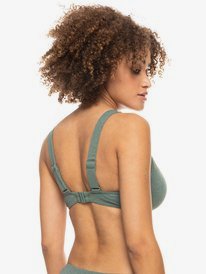 roxy, Shimmer Time 2022 - Reggiseno bikini con ferretto coppa D da Donna, LAUREL WREATH (gnb0) Shimmer Time 2022 - Underwired D-Cup Bikini Top for Women ERJX304658