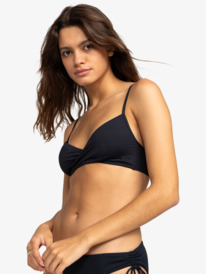 1 Beach Classics - Top de bikini bralette envolvente para Mujer Negro ERJX304685 Roxy