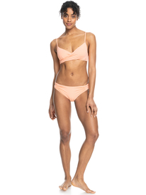 2 Beach Classics - Gekruiste Bralette Bikinitop voor Dames Pink ERJX304685 Roxy