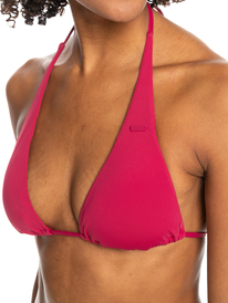 2 Beach Classics Tiki Triangle Bikini Top Pink ERJX304719 Roxy