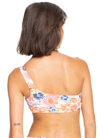 3 Printed Beach Classics Asymmetric Bikini Top White ERJX304724 Roxy