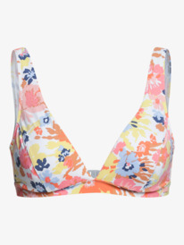 5 Printed Beach Classics D-Cup Underwired Bikini Top White ERJX304726 Roxy