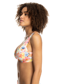 1 Printed Beach Classics D-Cup Underwired Bikini Top White ERJX304726 Roxy