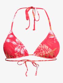 8 Seaside Tropics - Tiki Tri Bikinitop voor Dames Red ERJX304739 Roxy
