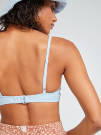 5 Roxy Love The Surf Knot Bikini Top Blue ERJX304759 Roxy