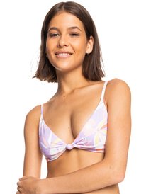 7 ROXY Love The Surf Knot - Haut de bikini triangle pour Femme Violet ERJX304761 Roxy