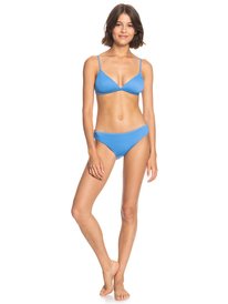 2 Roxy Love The Sunshine Fixed Triangle Bikini Top Blue ERJX304777 Roxy