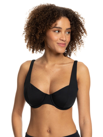 roxy, Womens Beach Classics D-Cup Underwired Bikini Top, ANTHRACITE (kvj0) Beach Classics - D-Cup Underwired Bikini Top for Women ERJX304779
