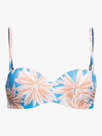 7 ROXY Love The Beach Vibe - Bandeau-Bikinioberteil für Frauen Blau ERJX304827 Roxy
