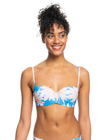 3 ROXY Love The Beach Vibe - Bandeau-Bikinioberteil für Frauen Blau ERJX304827 Roxy