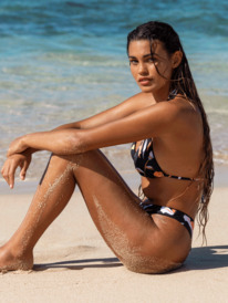 1 Hibiscus Wave - Tiki-Tri-Bikinioberteil für Frauen Mehrfarbig ERJX304859 Roxy