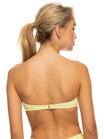 5 Salty Shine O-Ring Bandeau Bikini Top Green ERJX304863 Roxy