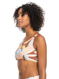 6 Womens Floraldelic Assymetric Bikini Top  ERJX304866 Roxy