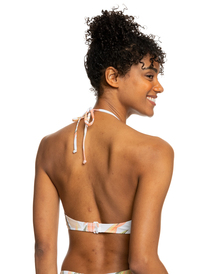 roxy, Printed Beach Classics Triangle Bikini Top, BRIGHT WHITE SUBTLY SALTY FLAT (wbb9) Printed Beach Classics - Triangle Bikini Top for Women ERJX304910