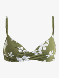 5 Retro - Bikinitop Wikkelmodel voor Dames Green ERJX304923 Roxy