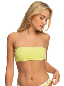 12 Retro Revo - Top de bikini bandeau reversible para Mujer Blanco ERJX304924 Roxy