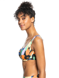1 Womens Colour Jam D-Cup Underwired Bikini Top Black ERJX304940 Roxy