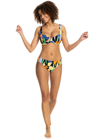 3 Womens Colour Jam D-Cup Underwired Bikini Top Black ERJX304940 Roxy