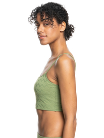 1 Current Coolness - Reggiseno bikini a canotta da Donna Green ERJX304943 Roxy