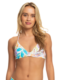 8 Retro Revo - Triangel Bikinitop, aan twee kanten draagbaar voor Dames White ERJX304954 Roxy