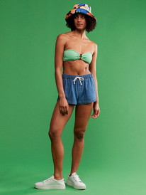 3 Color Jam - Haut de bikini bandeau pour Femme Vert ERJX304957 Roxy