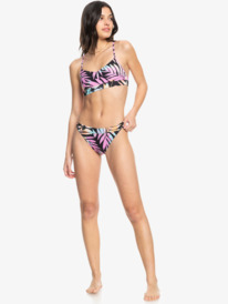 2 Roxy Active Bralette Bikini Top Black ERJX304960 Roxy