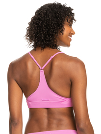 3 Roxy Active Rib Tri Bra Bikini Top Pink ERJX304965 Roxy
